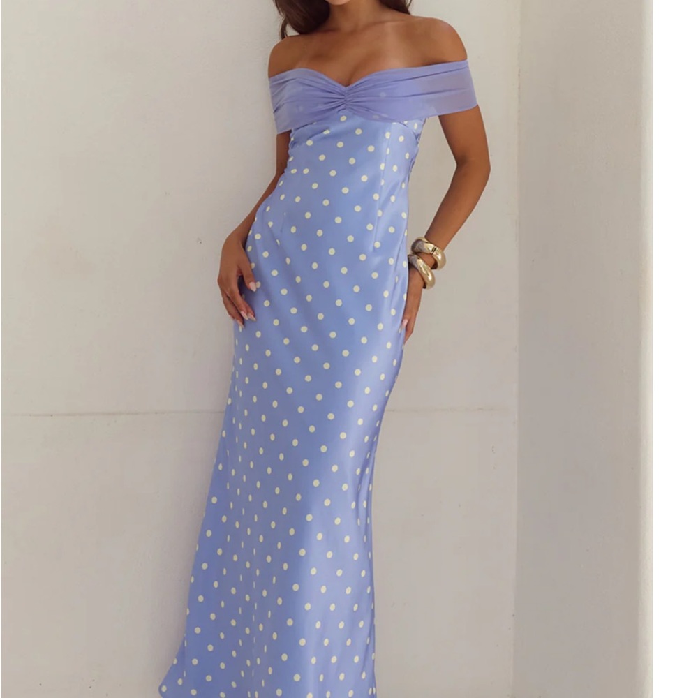 Runaway the Label Kadie Dress Off Shoulder Maxi Dress